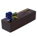 Blooming Lacquered 24K Gold Roses Plated Real Rose Birthday Valentine s Day Anniversary Gift with Souvenir Bag (Dark Blue)