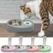 Kripyery Cat Food Bowl Large Capacity Wet Dry Separation Food Grade Pet Cat Dog Food Water Double Bowl Home Supplies