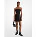 Michael Kors Stretch Crepe Belted Mini Dress Black 0