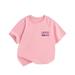 Holiday Savings Deals! Kukoosong Summer Baby Boy Clothes Baby Girl Clothes Funny Toddler Shirt Moms Day Gift Trendy Kid Shirt Kid T-Shirt Funny Youth Shirt Pink 6-7 Years