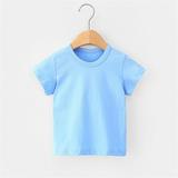 Baby Deals Spring Savings!Baby Boy Blouse Short Sleeve Toddler Baby Boys Girl Comfortable Solid Color Short Sleeve Cotton T-shirt Top