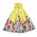 BULLPIANO 2-12 Years Girls Casual Dress Fashion Swing Dress Summer Boho Dress for Summer Holiday