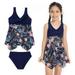 Mother Daughter Swimwear Family Matching Girls Swimsuit Women Bikini Set