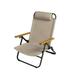 Wehilion Foldable Chair - Outdoor Furniture Kermit Aluminum Portable Folding Chair Great for Camping Picnic Park (Khaki Regular)