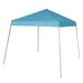 Crown Shades 10 x 10 Base 8 x 8 Top Pop Up Canopy w/Carry Bag Cyan