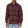 Carhartt Jackets & Coats | Carhartt Rugged Flex Flannel Fleece-Lined Midweight Shacket Shirt Brown 2021-2xl | Color: Brown/Red | Size: Xxl