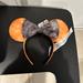Disney Accessories | Authentic Nwt Disney Parks Minnie Ears-Halloween Acid Wash | Color: Gray/Orange | Size: Os