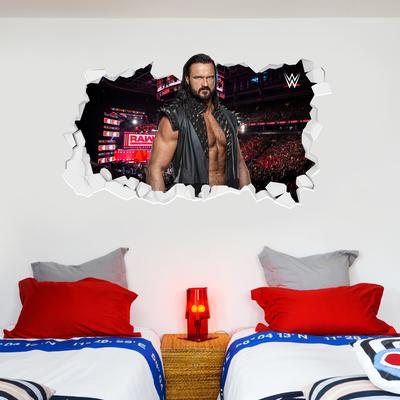 WWE Drew Mcntyre Broken Wall Sticker - 120cm x 65cm height Image