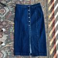 Free People Skirts | Free People Denim Skirt | Color: Blue | Size: 6