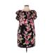 ee:some Casual Dress: Black Floral Dresses - Women's Size Large