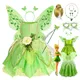 Disney-Costume de fée clochette pour filles vert nickel é princesse Tinkerbell Dam fête