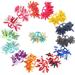 30PCS Baby Girl Bows Hair Ties Colorful Curly Korker Bow Elastic Rubber Bands Grosgrain Ribbon Hair Bows Ponytail Holders Hair Accessories for Girls Kids Children in Pairs