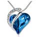 KIHOUT Clearance Ladies Fashion Diamond Necklace Heart Shaped Crystal Clavicle Chain Pendant