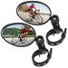2Pcs Bike Mirror Adjustable Bike Rear View Mirrors Breakage-Proof Bicycle Mirrors 360Â° Rotation Bicycle Handlebar Rearview Mirrors Wide Angle Safe Plastic Bicycle Mirror for Mountain Bike Road Bike