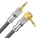 Right Angle Aux Cord 90 Degree 3.5mm Audio Cable Stereo Male to Male Aux Cable for Laptop Tablets MP3