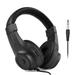 Walmeck Wired Stereo Monitor Headphones Over-ear Headset with 50mm Driver 6.5mm for Recording Monitoring Music Appreciation Black (NOT for PC)