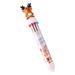 Glass Ink Pens Christmas Gift Cute Cartoon Christmas 6 Color Or 10 Color Ballpoint Pen Multicolor Pen Press Pen Stationery 10ml Ball Pens Fine Point