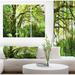 DESIGN ART Designart Rain forest Lake Landscapes Photographic on Wrapped Canvas set 48 in. wide x 28 in. high - 4 Panels