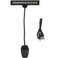 Clip on Music Light Stand 9 LED Orchestra Lamp Piano Light Fully Adjustable Music Stand Lamp with Power Cable (Without Batteries