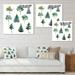 DESIGN ART Designart Eucalyptus Pine Fir Linden Olive Tree Collection Traditional Canvas Wall Art Print 30 in. wide x 30 in. high