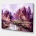 DESIGN ART Designart Autumn Colored Forest Treescape IV Farmhouse Canvas Wall Art Print 40 In. wide X 30 In. high