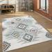 Paco Home Modern Rug Ethnic Design with colorful pattern 3D Effect in cream 2 8 x 4 11