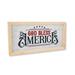 God Bless America Framed Wood Sign Patriotic DÃ©cor Rustic Farmhouse DÃ©cor Made in USA F1-07140010004