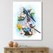 DESIGN ART Designart Two Tit Birds Sitting Near The Nest With Eggs II Traditional Canvas Wall Art Print 30 in. wide x 40 in. high