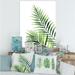 DESIGN ART Designart Fern Leaves Detail III Farmhouse Canvas Wall Art Print 8 in. wide x 12 in. high