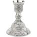 Candle Holder Candelabra Candelabra Candlestick 10 x 7.9 cm Alloy Silver Texture Decorations for Dining Room Living Room Home Wedding Halloween Christmas Relatives Friends Gifts