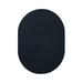 Furnish My Place Modern Indoor/Outdoor Commercial Solid Color Rug - Navy 12 x 18 Oval Pet and Kids Friendly Rug. Made in USA Oval Area Rugs Great for Kids Pets Event Wedding