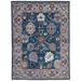 EORC T.BLUE / Gray Hand Knotted Wool Traditional Colorful Mahal Classic Rug 8 x 10