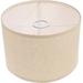 Natural Linen Lamp Shade Drum Lampshade Replacement for Table Lamp Floor Light (Suitable for E27 Bulb)