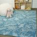 Balta Mod-Tod Happy Dinos Dinosaur Dig Kids Area Rug Blue 3 11 x 5 7 4 x 6 Ivory Cream Off-White