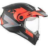 CKX Atlas Motorcycle Helmet Single Shield Quick Release Proclip Scorpio Red - Large - 514804