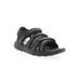 Wide Width Women's Travelactiv Adventure Sandal by Propet in Black (Size 7 1/2 W)