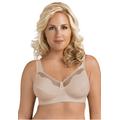 Plus Size Women's Fully®Cotton Soft Cup Lace Bra by Exquisite Form in Damask (Size 46 C)