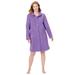 Plus Size Women's Fleece Robe by Only Necessities in Purple Lily (Size 2X)