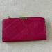 Burberry Other | Beautiful Pink Leather Embossed Burberry Wallet. Gently Used. | Color: Pink | Size: Os