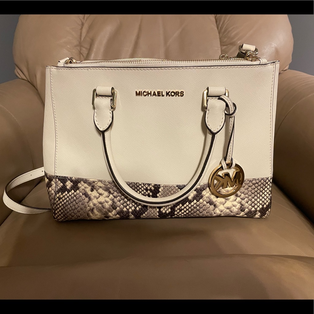 Michael Kors Bags | Michael Kors Handbag | Color: Cream/Gray | Size: Os