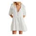 Free People Dresses | Intimately By Free People Elora Ruffle Mini Dress | Color: White | Size: S