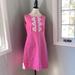 Lilly Pulitzer Dresses | Lilly Pulitzer Pink Laced Shift Dress Size 14 | Color: Pink/White | Size: 14