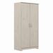 Bush Furniture Cabot Tall Storage Cabinet with Doors in Linen White Oak - Bush Furniture WC31199