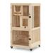 Tucker Murphy Pet™ 47" Daquian Cat Condo Wood in Brown/White | 47.24 H x 23.62 W x 23.62 D in | Wayfair 11E6772E8B604A1D8F071F7591B92004