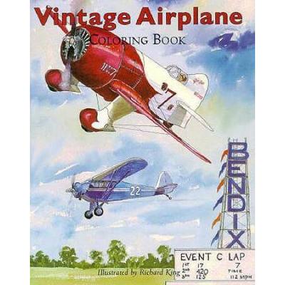 The Vintage Airplane Coloring Book With