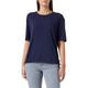 TOM TAILOR Damen Bluse mit Kordelzug 1032560, 30025 - Navy Midnight Blue, 36