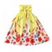 BULLPIANO 2-12 Years Girls Casual Dress Fashion Swing Dress Summer Boho Dress for Summer Holiday