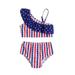Baby Deals!Toddler Girl Clothes Clearance Girls Summer Swimsuits Casual Toddler Kids Baby Girls Independence Day Fashion Cute Start Print Bow Bikini Swimsuit Set 18Months-7Years