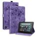 TECH CIRCLE Folio Case for All-New Amazon Kindle Fire HD 10 & Fire HD 10 Plus Tablet (11th Generation 2021 Release) Slim Premium PU Leather Stand Protective Smart Cover with Auto Wake/Sleep Purple