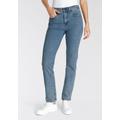 Straight-Jeans LEVI'S "724 High Rise Straight" Gr. 32, Länge 32, blau (middle course) Damen Jeans Gerade